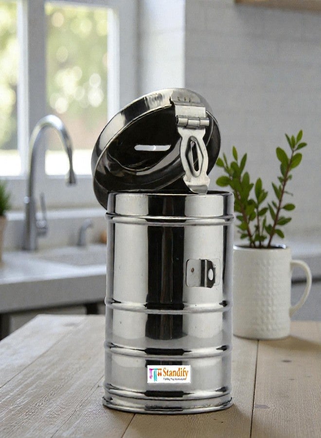 Standify® 1500ML Big Money Bank_A Stainless Steel Money Box Heavy Duty Bachat Gulak for Kids & Adults Unbreakable Piggy Bank. - Image 3